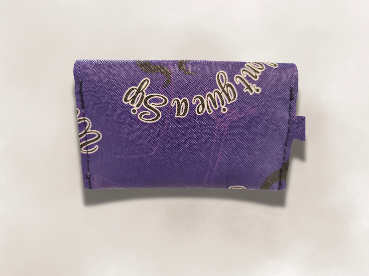 Wine Glass Print Card Wallet