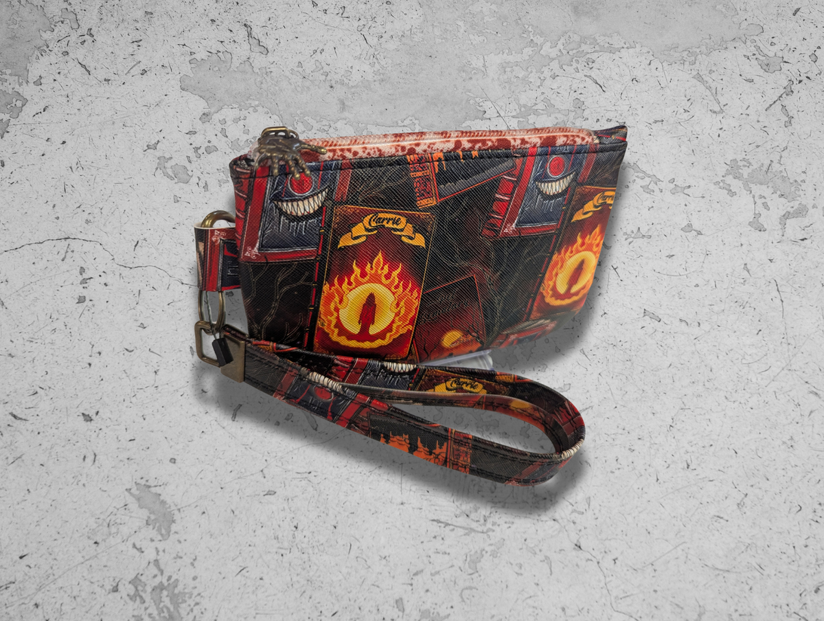 Horror Book Inspired Print Wristlet