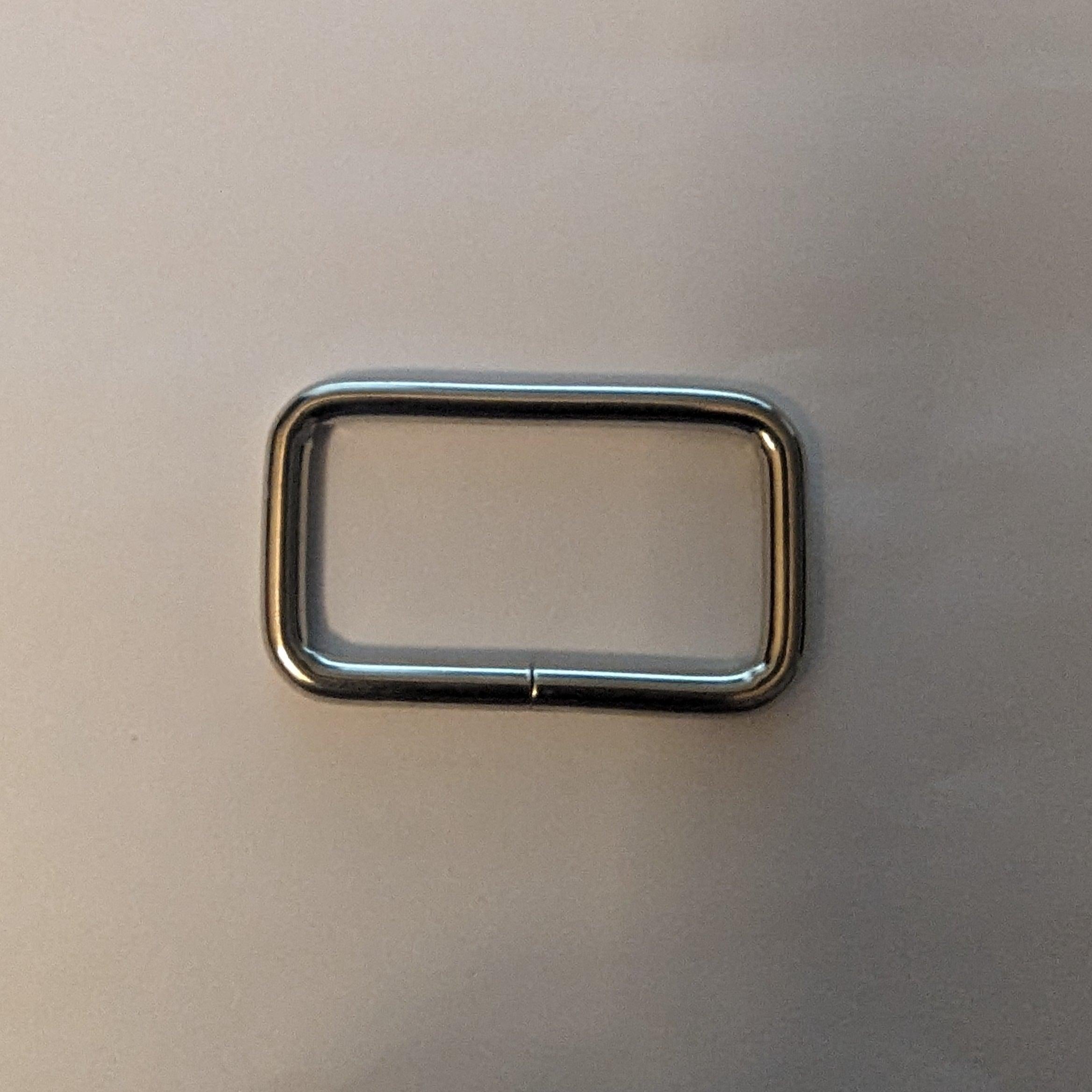 1 1/2" Silver Rectangle Ring - IV BAGS & THINGS