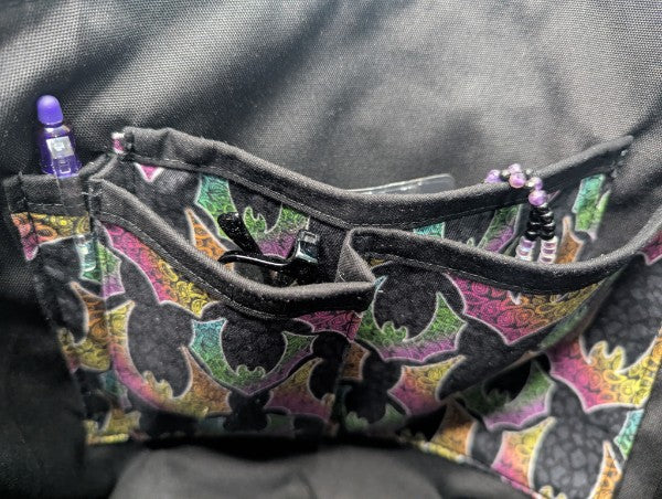 Swiftly Zip Tote – Handmade Paisley Bat Print Tote Bag