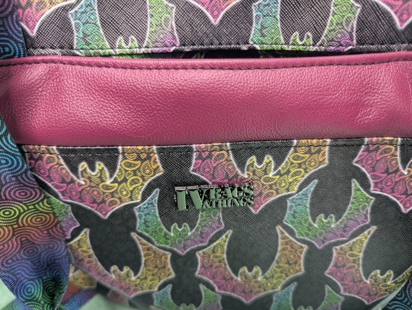 Swiftly Zip Tote – Handmade Paisley Bat Print Tote Bag