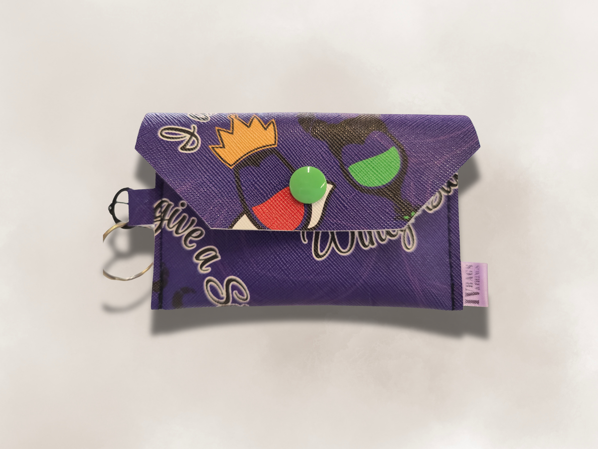 Wine Glass Print Card Wallet