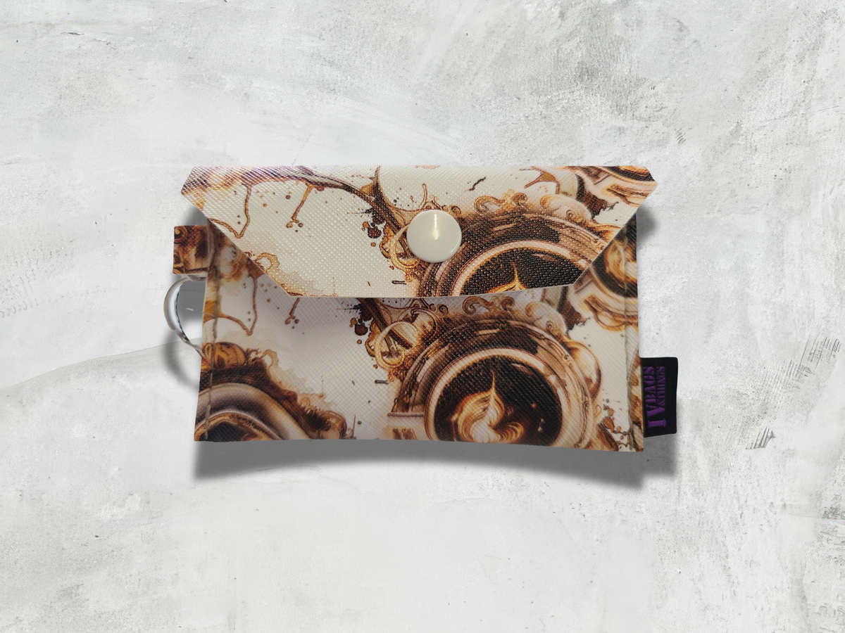 Coffee Cup Print Card Wallet