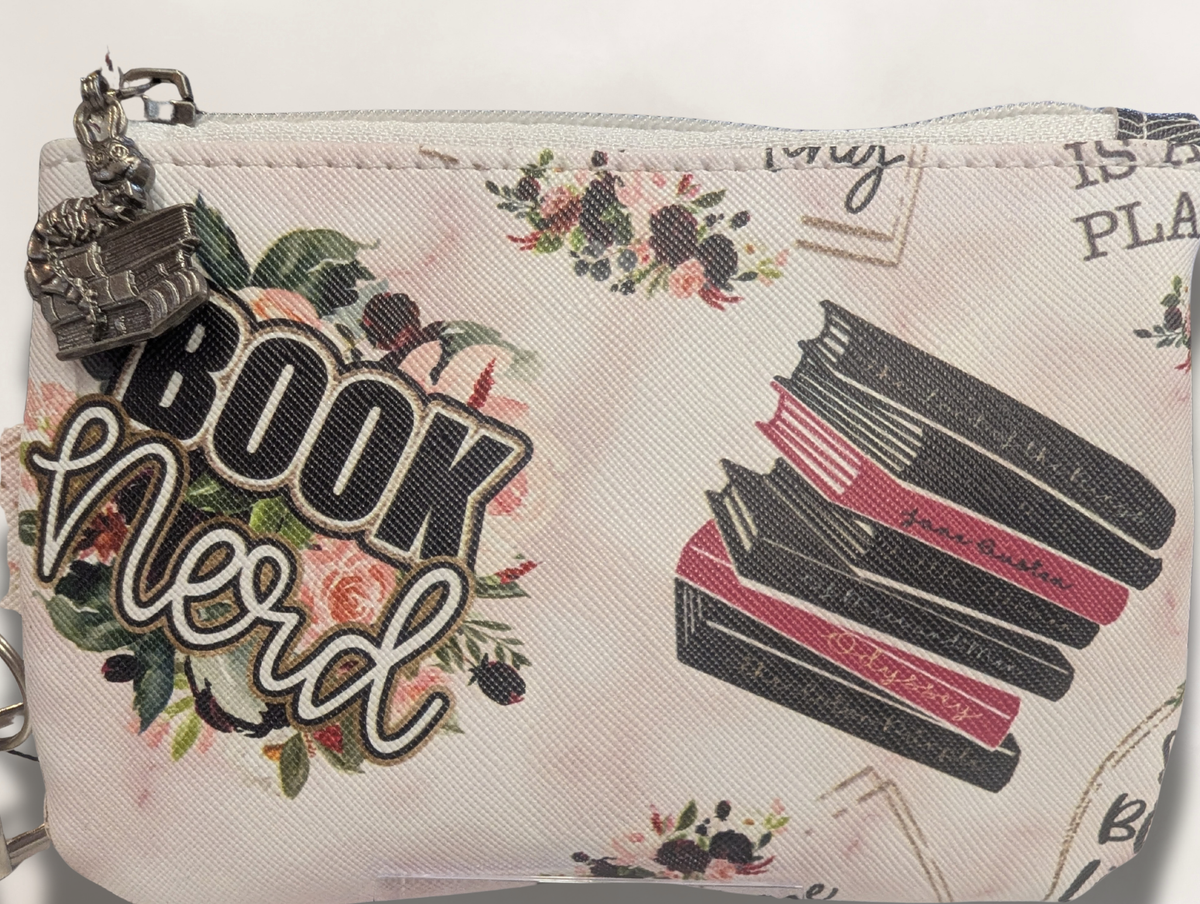 Book Nerd Print Wristlet