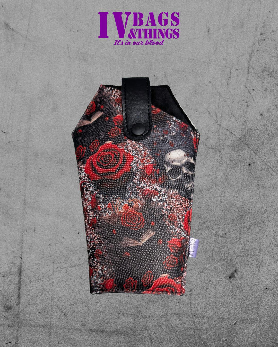 The Shade Slayer – Coffin-Shaped Sunglass Holder (Customizable Fabric)