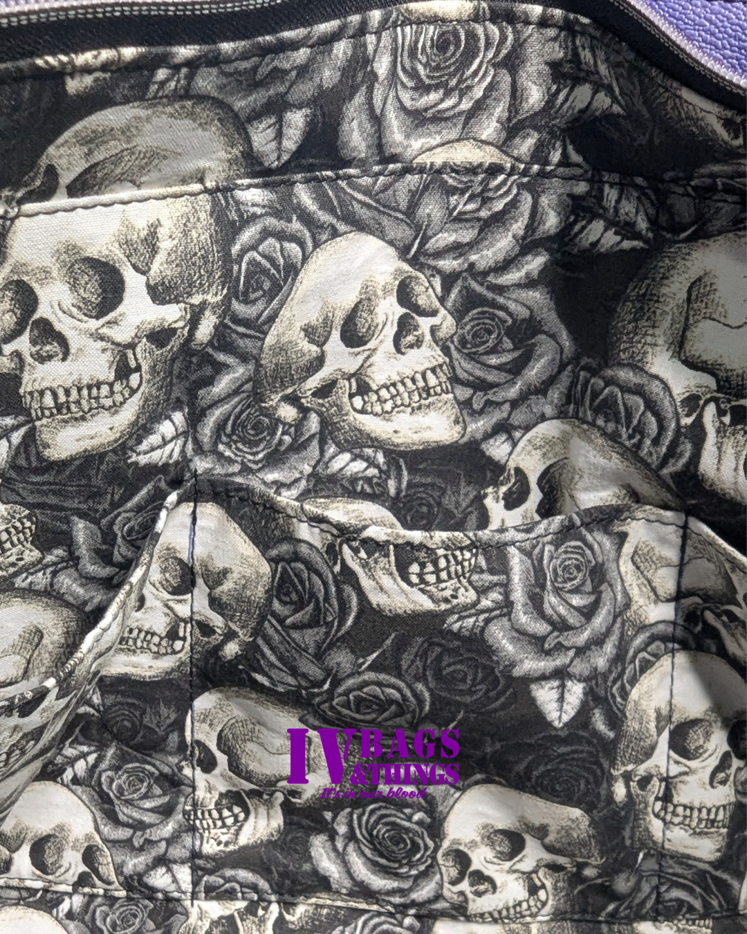 Coffin Sppoky Stitch Tote