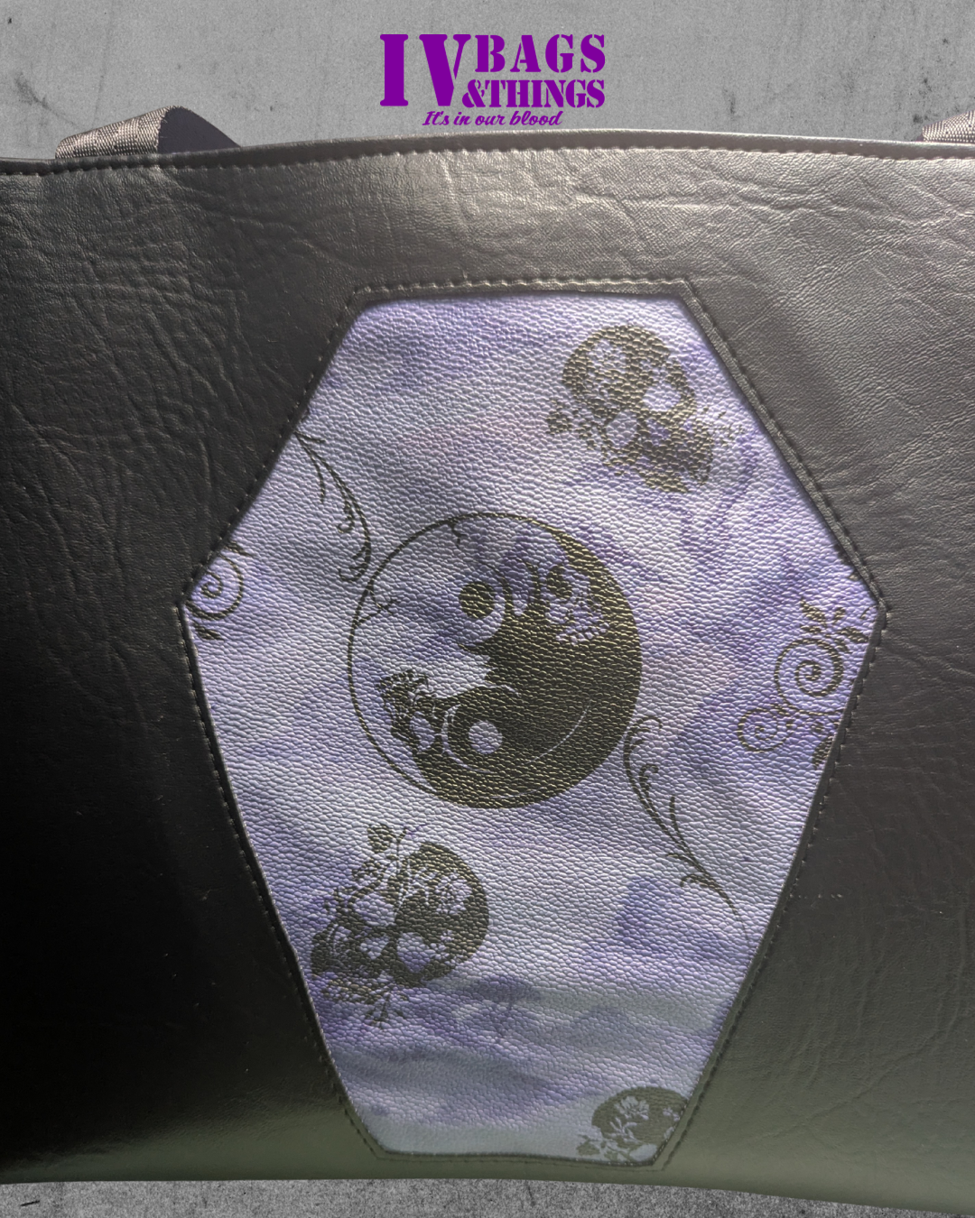 Coffin Sppoky Stitch Tote