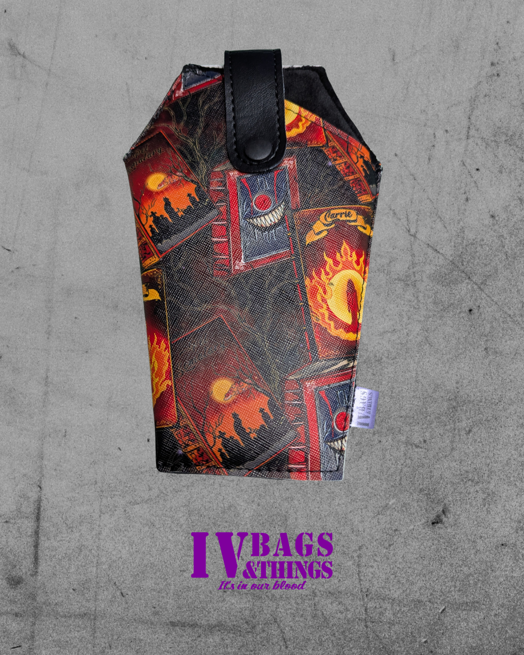 The Shade Slayer – Coffin-Shaped Sunglass Holder (Customizable Fabric)