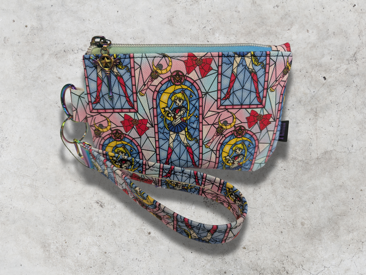 Magical Girl Anime Inspired Print Wristlet