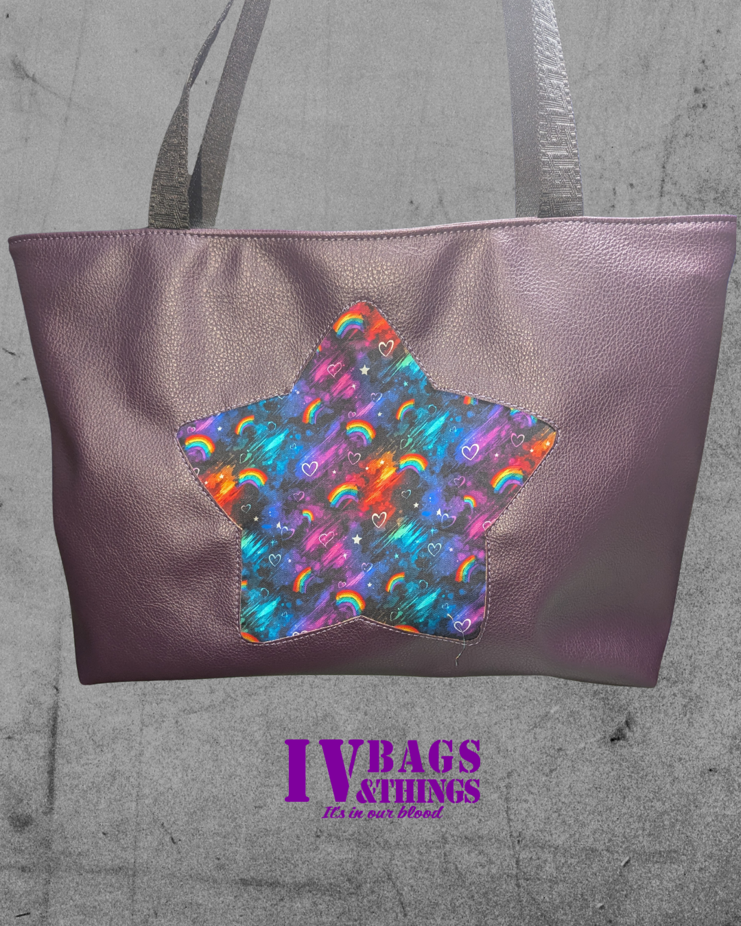 Pride Rainbow Star Spooky Stitch Tote