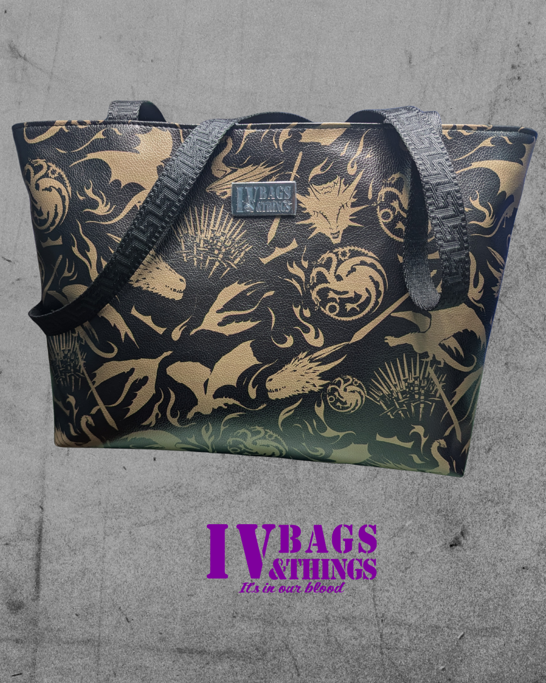 GOT Inspired Sword Spooky Stitch Tote