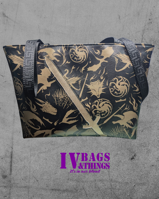 GOT Inspired Sword Spooky Stitch Tote