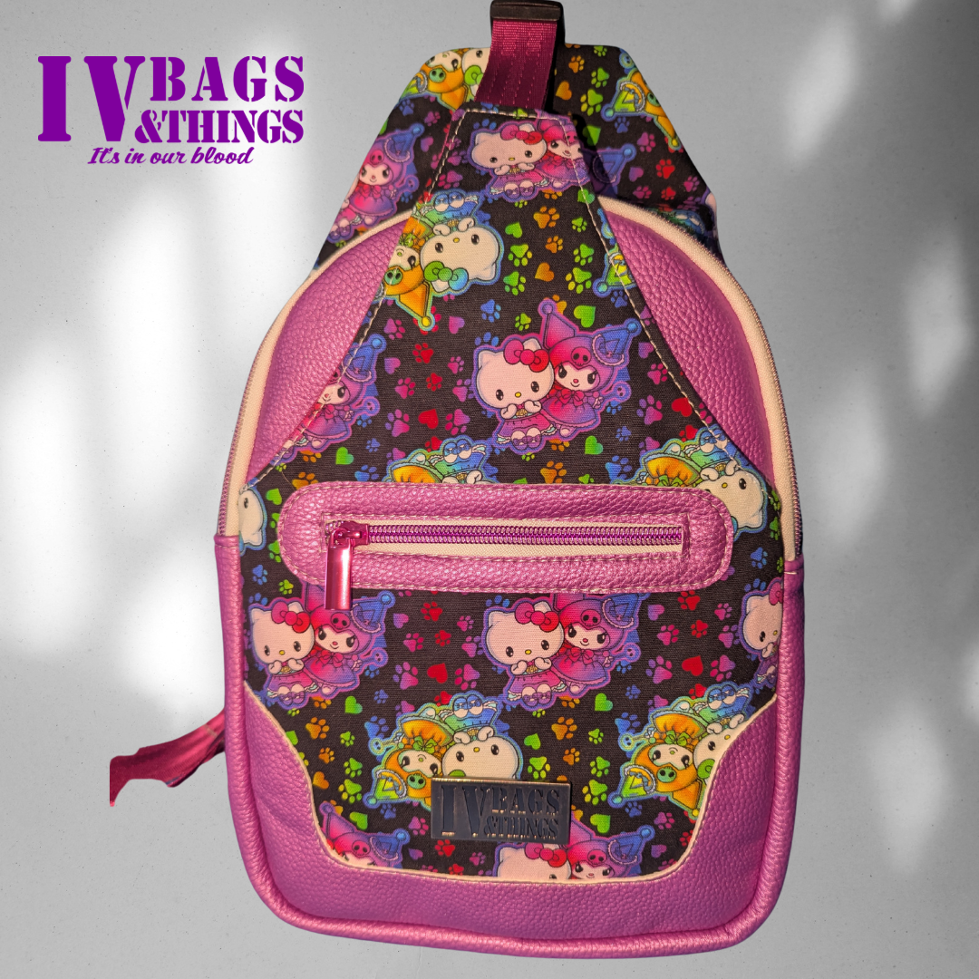 Pride Kitties Wayfarer Convertible Sling Backpack