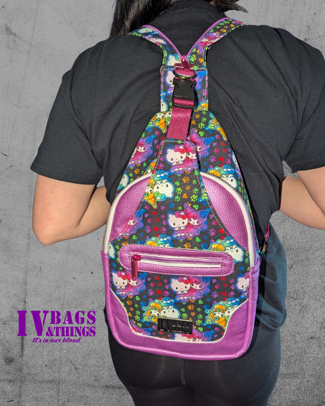 Pride Kitties Wayfarer Convertible Sling Backpack